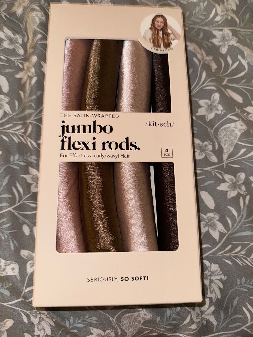 Kitsch Satin-Wrapped Jumbo Flexi Rods (4 pcs)